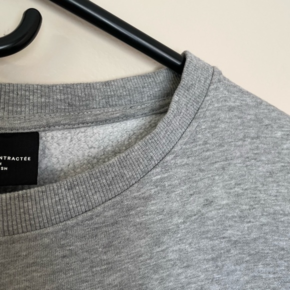 H&M Men’s Crewneck Sweatshirt Long Sleeve Gray XL - Picture 5 of 8